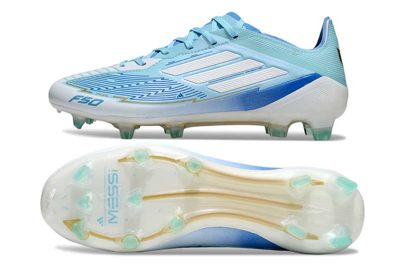 Crampons Adidas F50 TF Messi Bleu