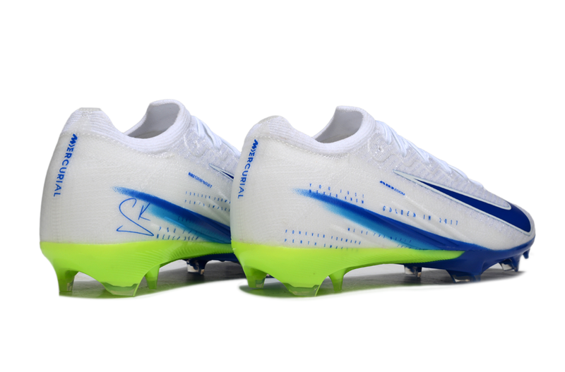 Crampons Nike Air Zoom Mercurial Vapor XVI Elite Blanc/Jaune/Bleu