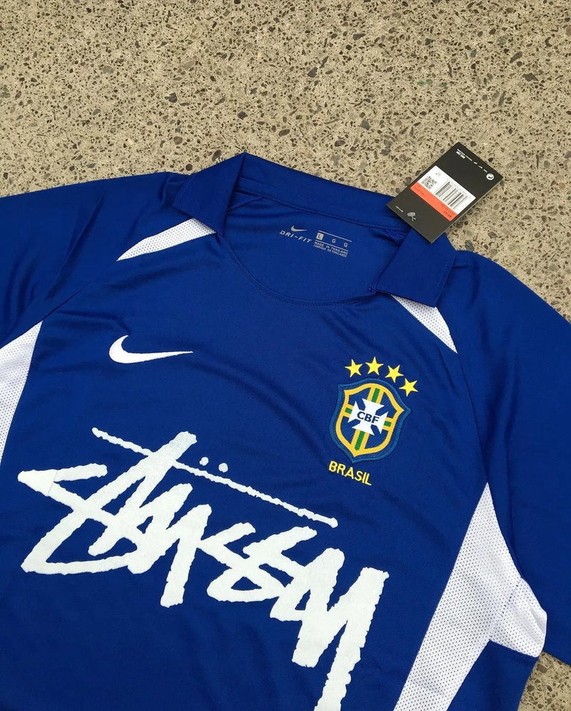 2002 BRAZIL AWAY RETRO SPECIAL EDITION STUSSY
