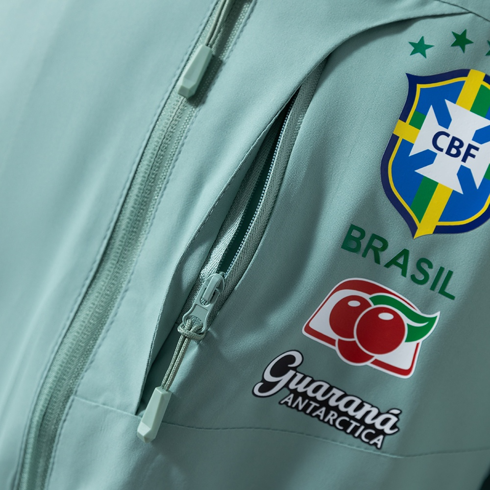 Veste coupe-vent Brésil Vert 2025/2026