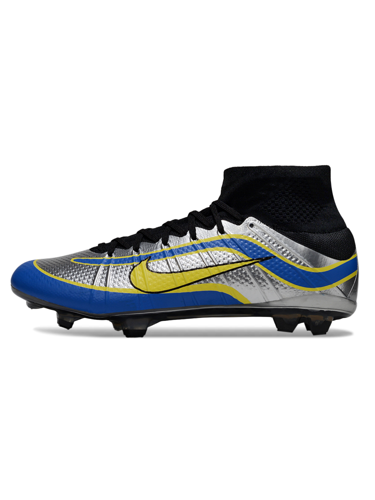Crampons Nike Zoom Superfly 4 Elite Argent/Bleu