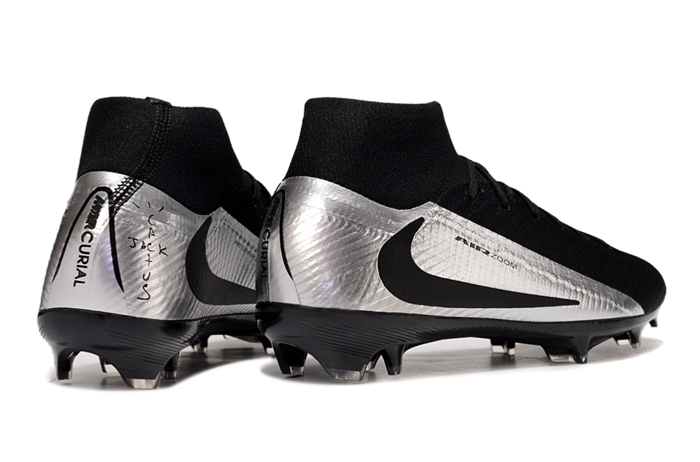 Crampons Nike Air Zoom Mercurial Superfly IIX Elite Travis Scott Argenté