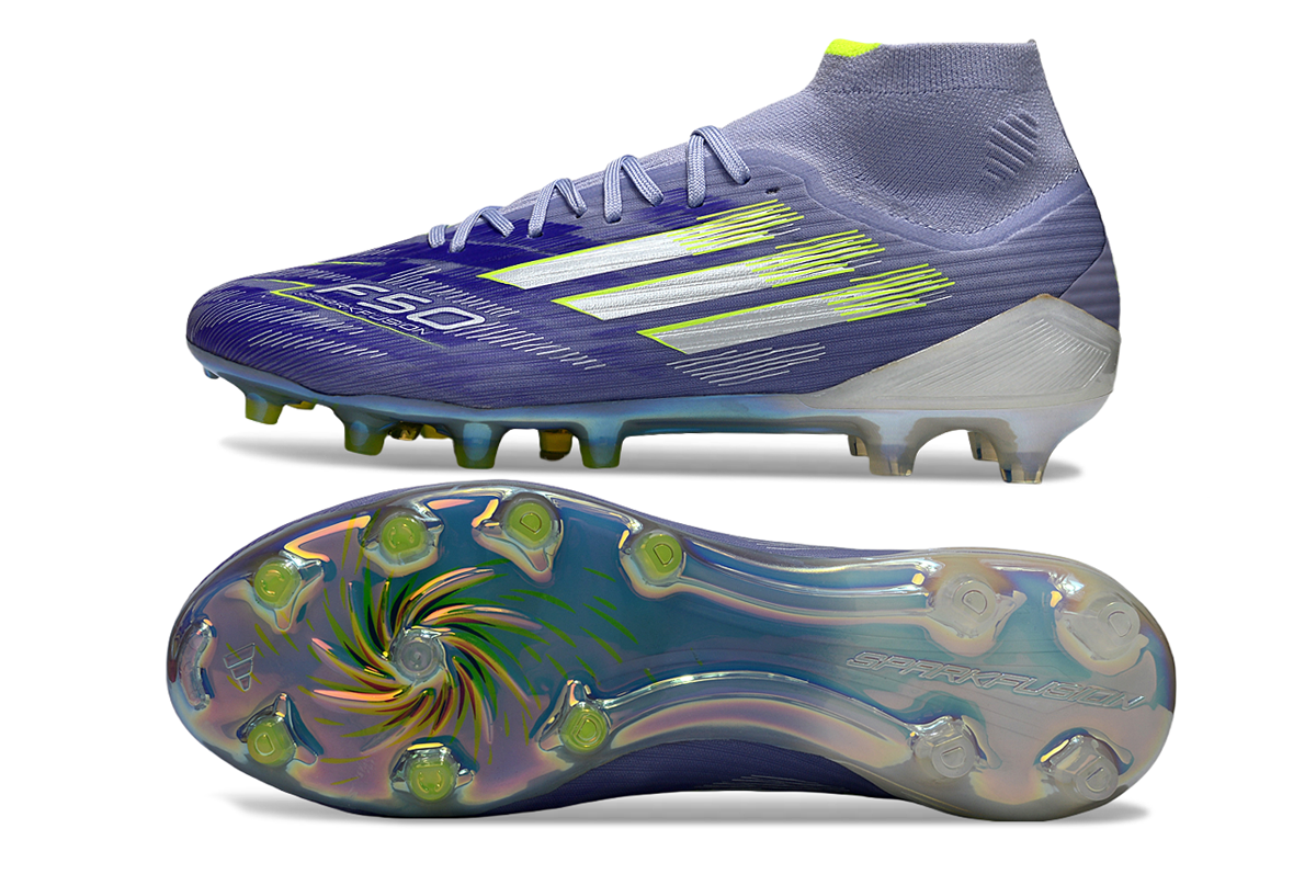 Crampons Adidas F50+ Violet