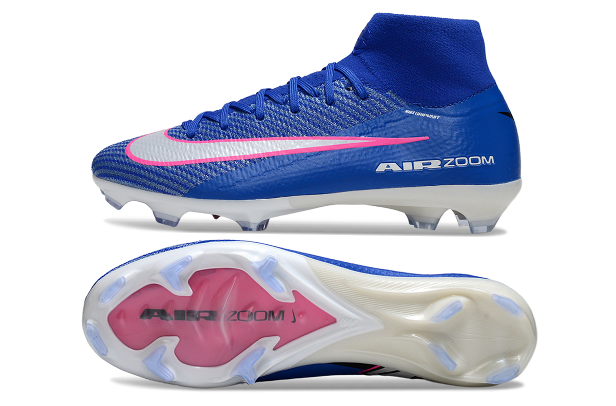 Crampons Nike Air Zoom Mercurial Superfly IIX Elite FG Bleu