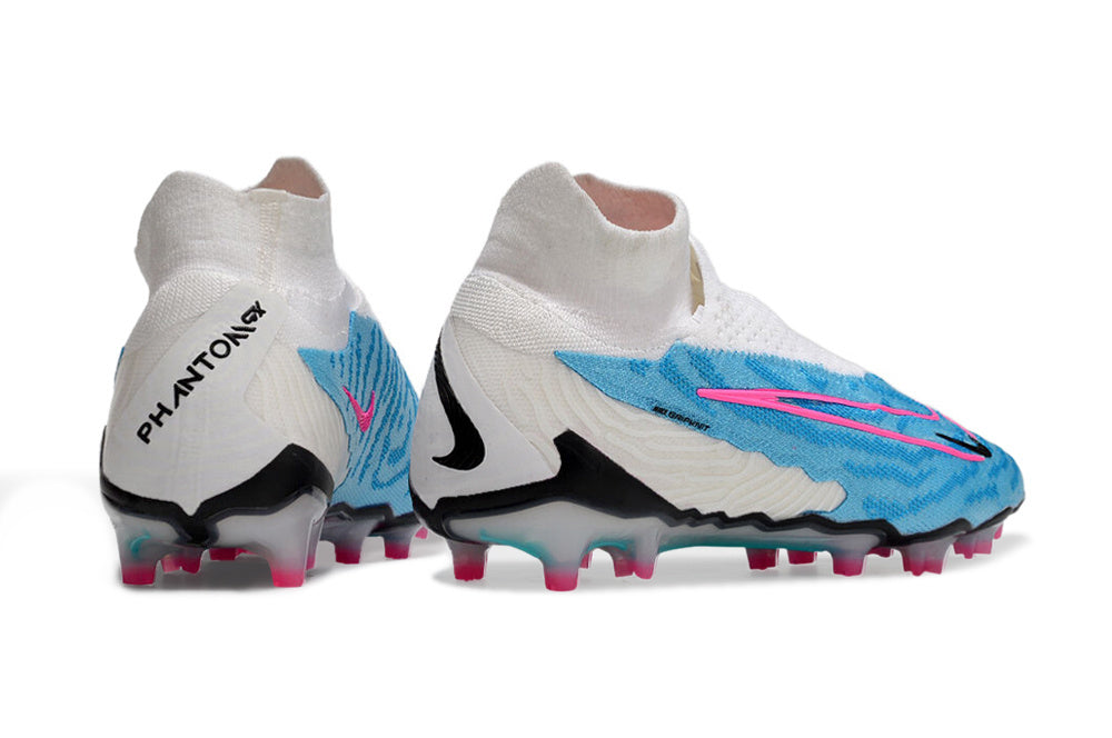 Crampons Nike Phantom GX Elite DF FG Bleu/Rose