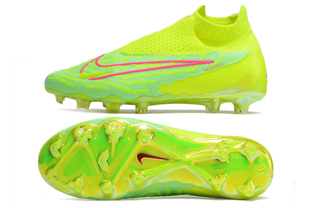 Crampons Nike Phantom GX Elite DF FG Vert/Jaune
