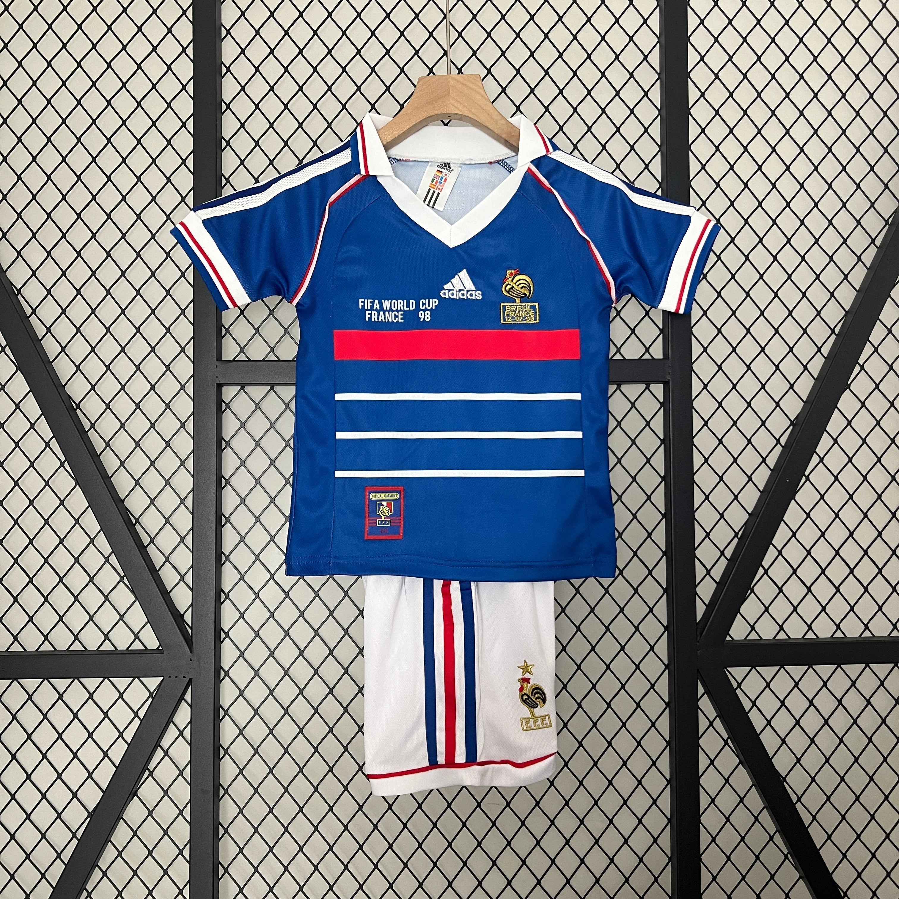 JERSEY FRANCE I SPECIAL FINAL WORLDWIDE 98 KIDS KIT (RETRO)