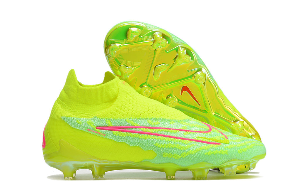 Crampons Nike Phantom GX Elite DF FG Vert/Jaune