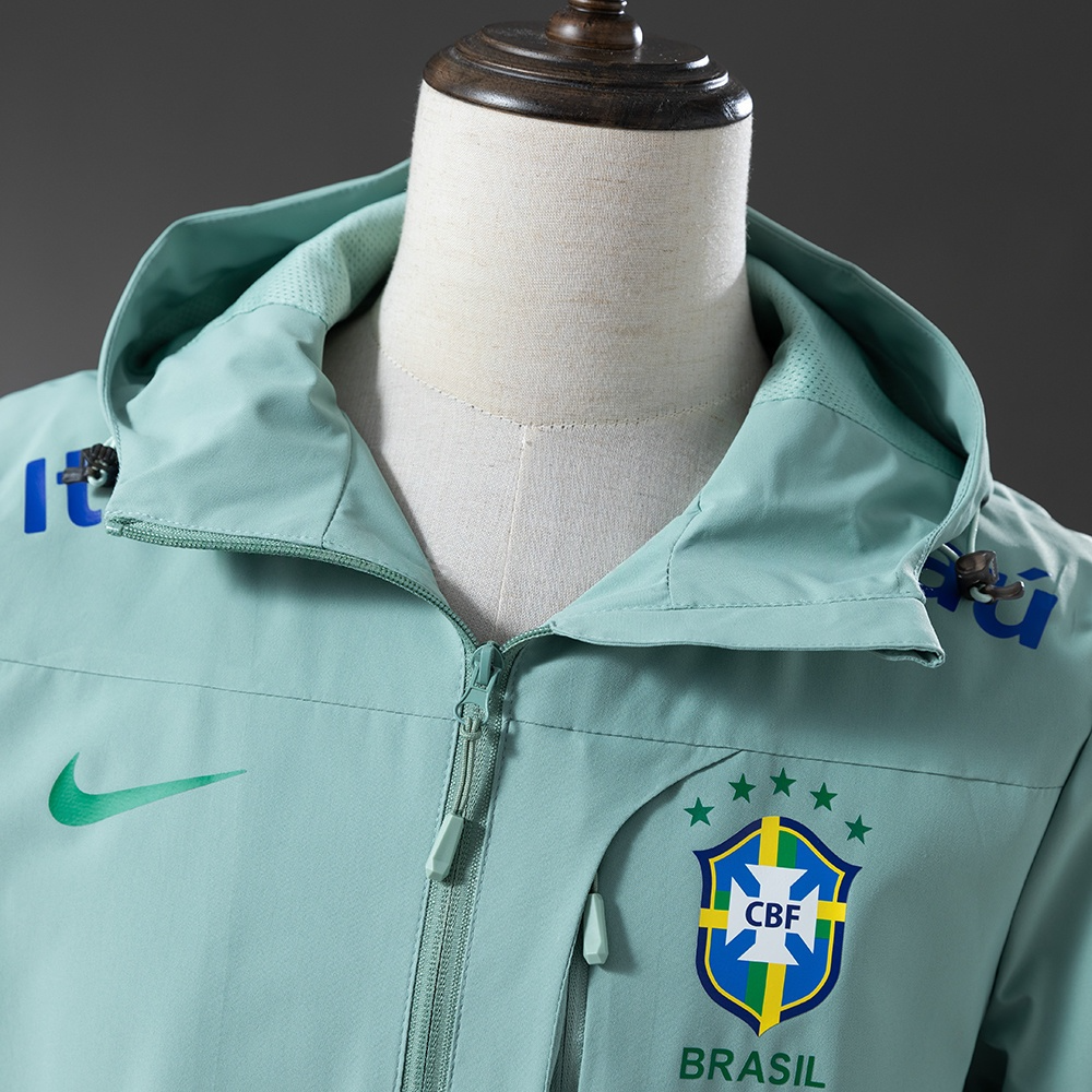 Veste coupe-vent Brésil Vert 2025/2026