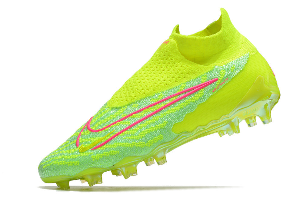 Crampons Nike Phantom GX Elite DF FG Vert/Jaune