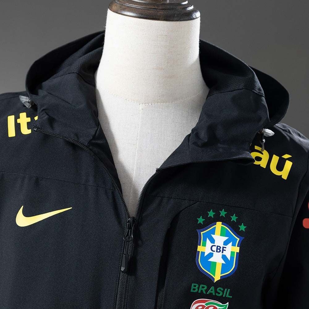 Veste coupe-vent Brésil Noir 2025/2026