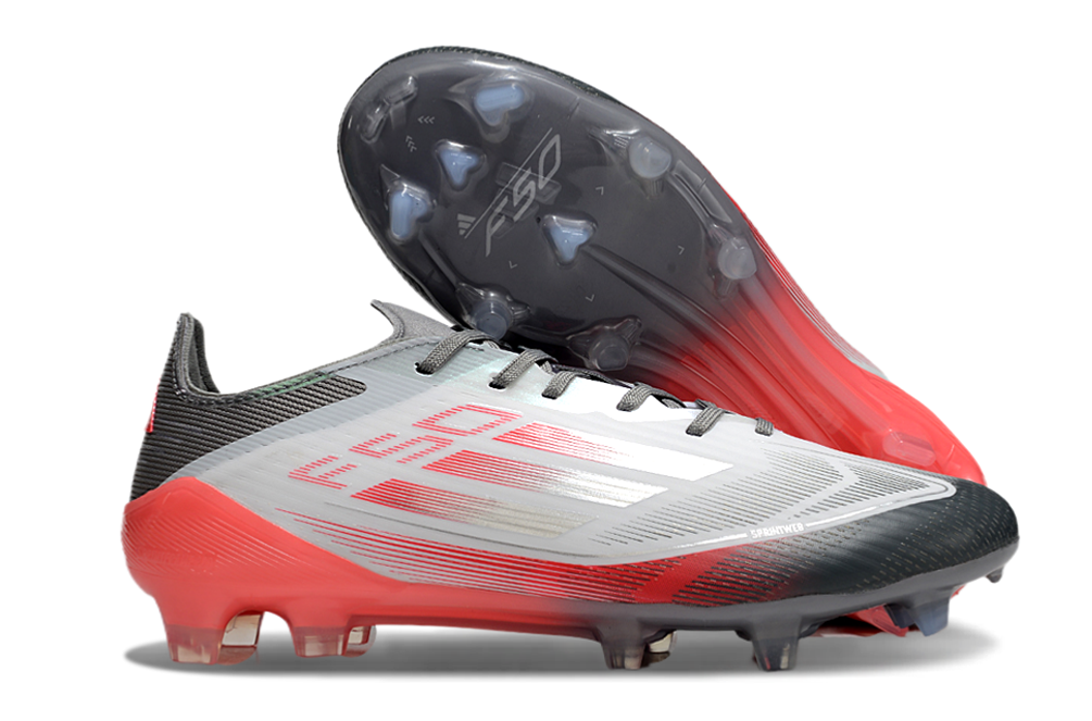 Crampons Adidas F50 TF Rouge/Gris