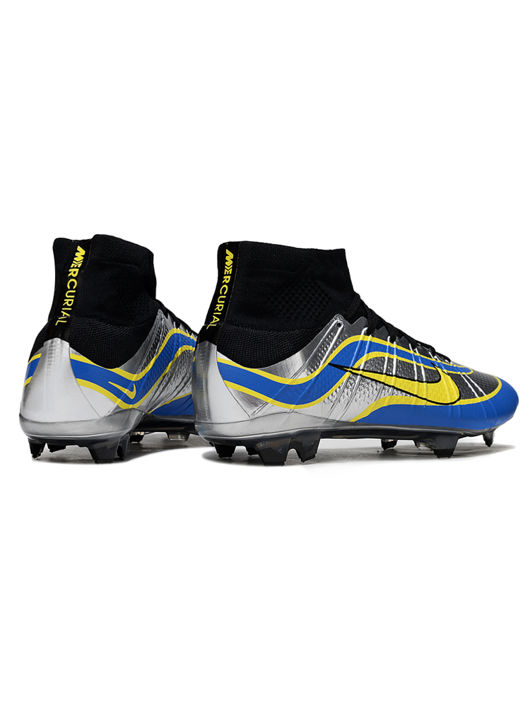 Crampons Nike Zoom Superfly 4 Elite Argent/Bleu