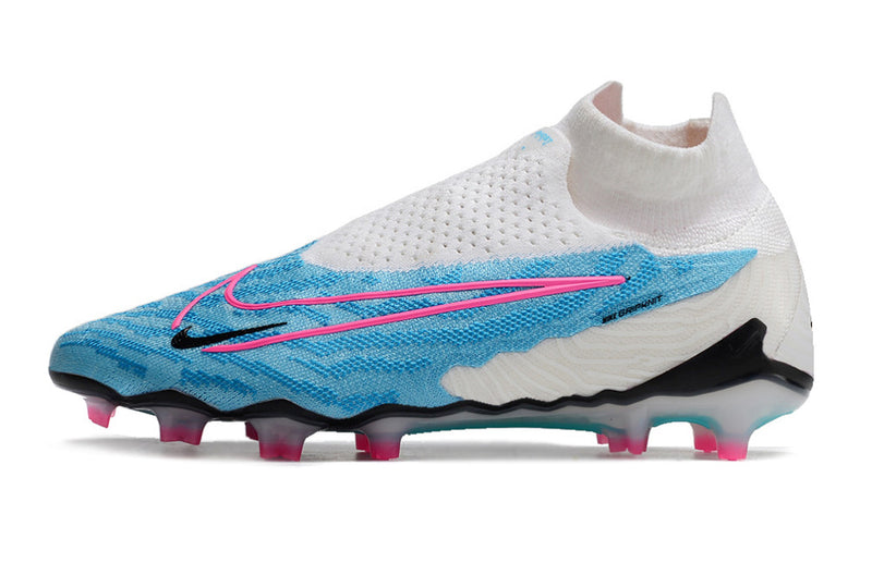 Crampons Nike Phantom GX Elite DF FG Bleu/Rose