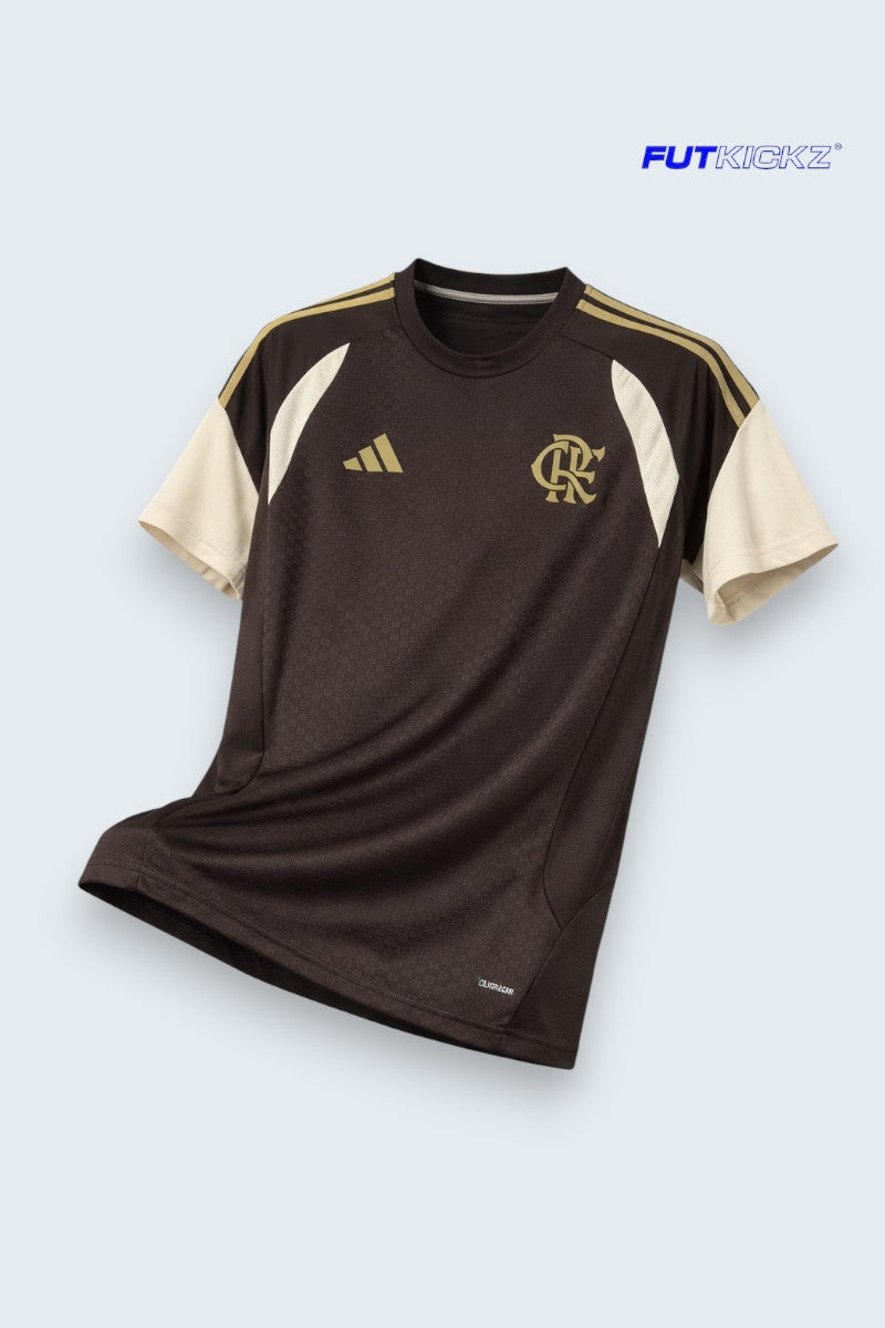 Maillot Flamengo Pré-Match Marron 2025/2026