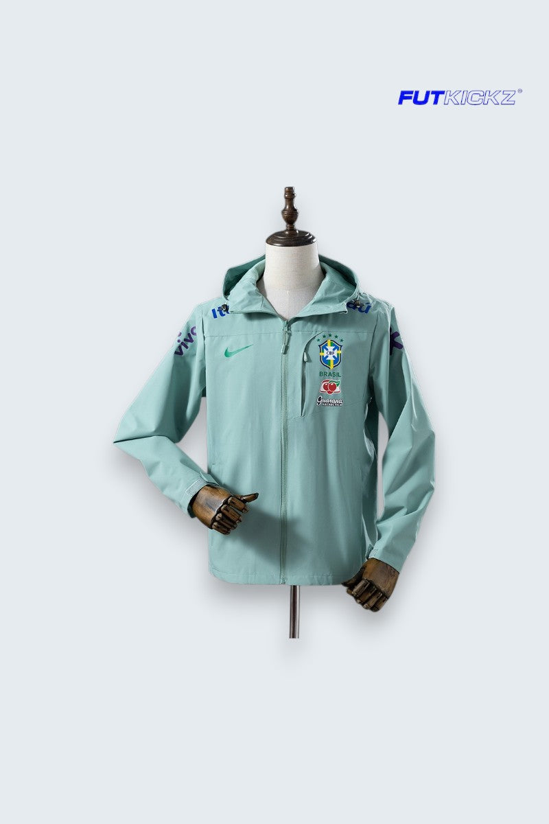 Veste coupe-vent Brésil Vert 2025/2026