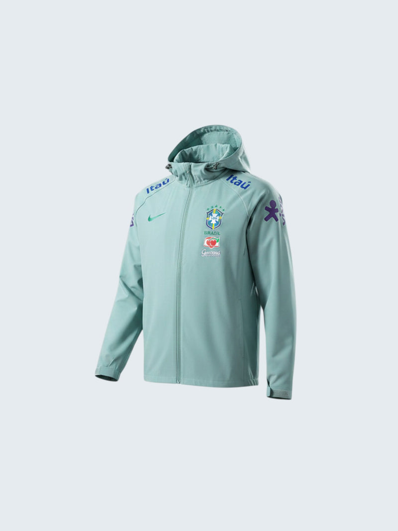 Veste coupe-vent Brésil Vert 2025/2026