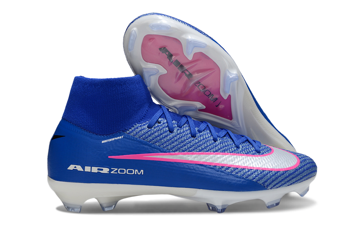 Crampons Nike Air Zoom Mercurial Superfly IIX Elite FG Bleu