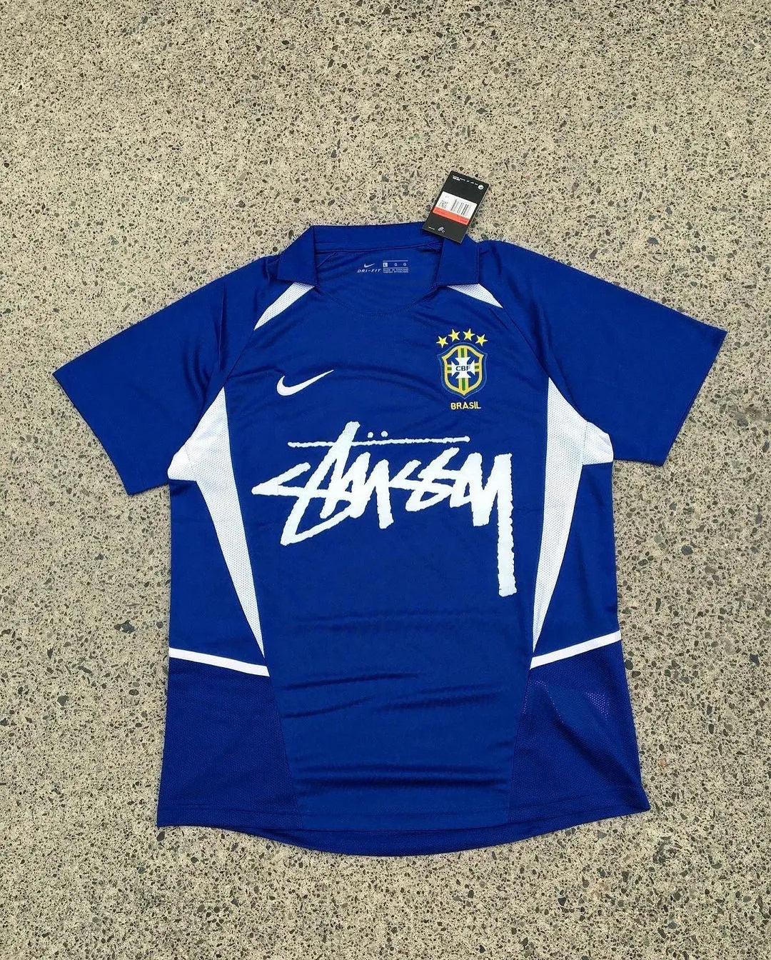 2002 BRAZIL AWAY RETRO SPECIAL EDITION STUSSY