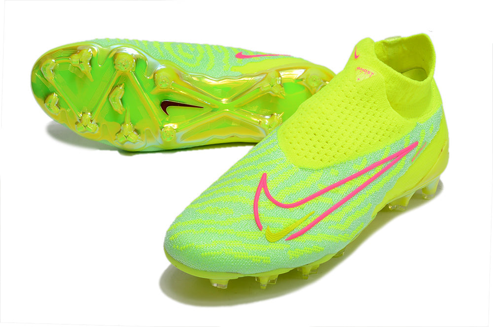 Crampons Nike Phantom GX Elite DF FG Vert/Jaune