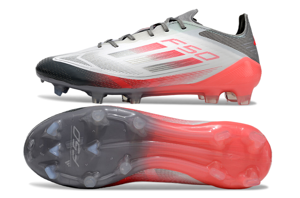 Crampons Adidas F50 TF Rouge/Gris