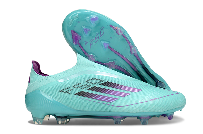 Crampons Adidas F50 Elite FG Turquoise/Violet