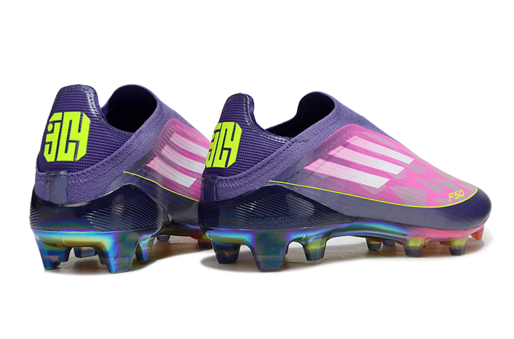 Crampons Adidas F50 Elite FG Lamine Yamal Rose/Violet
