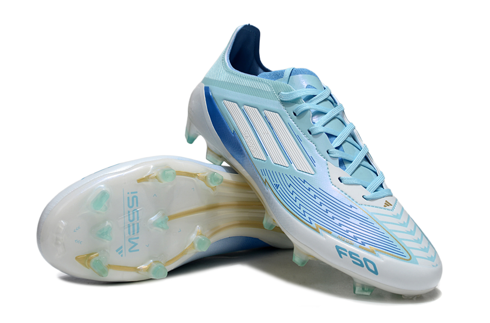 Crampons Adidas F50 TF Messi Bleu