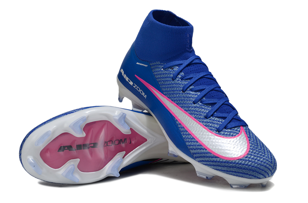Crampons Nike Air Zoom Mercurial Superfly IIX Elite FG Bleu