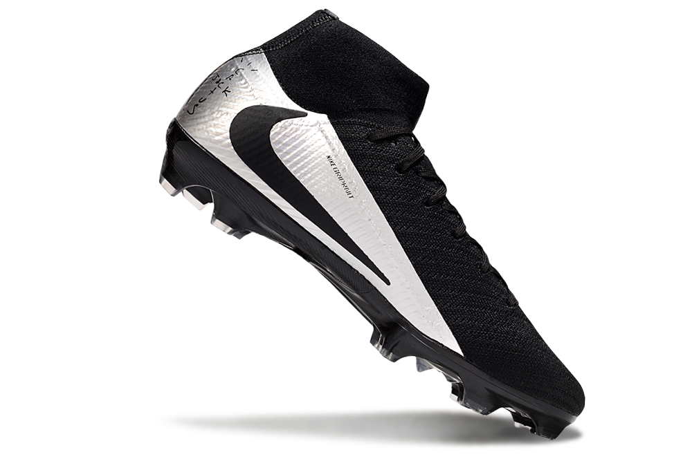 Crampons Nike Air Zoom Mercurial Superfly IIX Elite Travis Scott Argenté