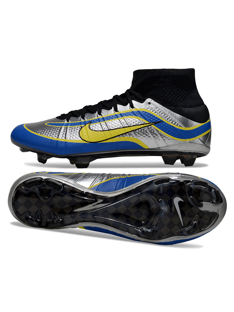 Crampons Nike Zoom Superfly 4 Elite Argent/Bleu