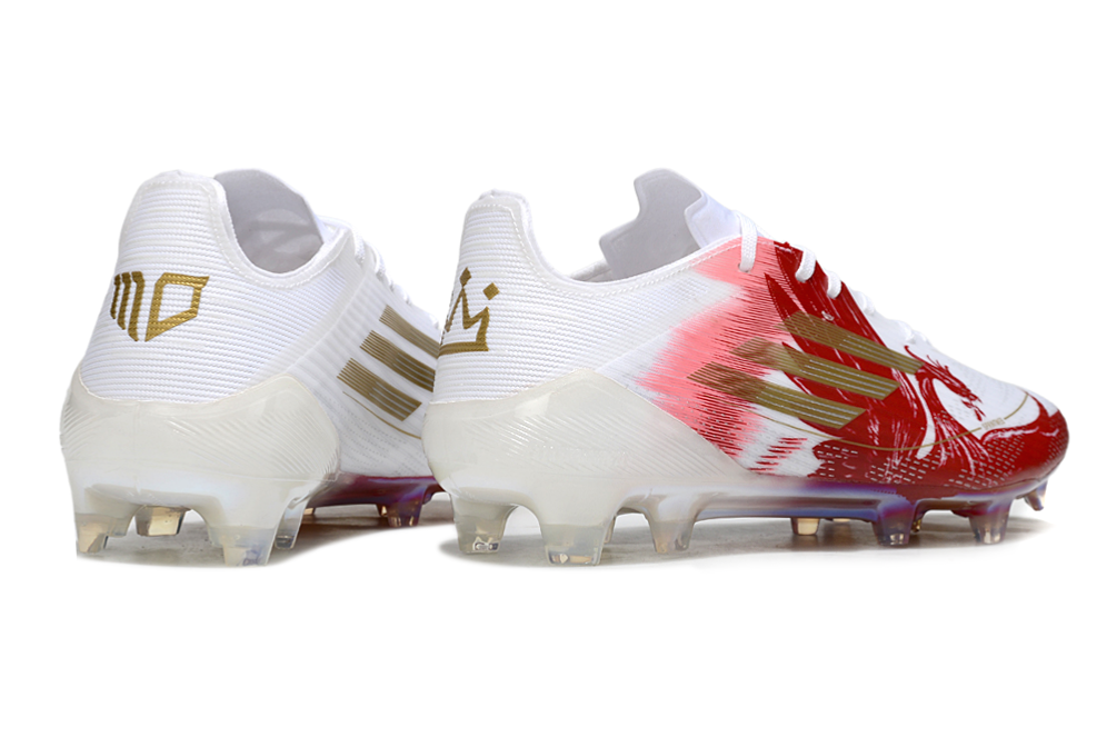 Crampons Adidas F50 PRO Blanc/Rouge