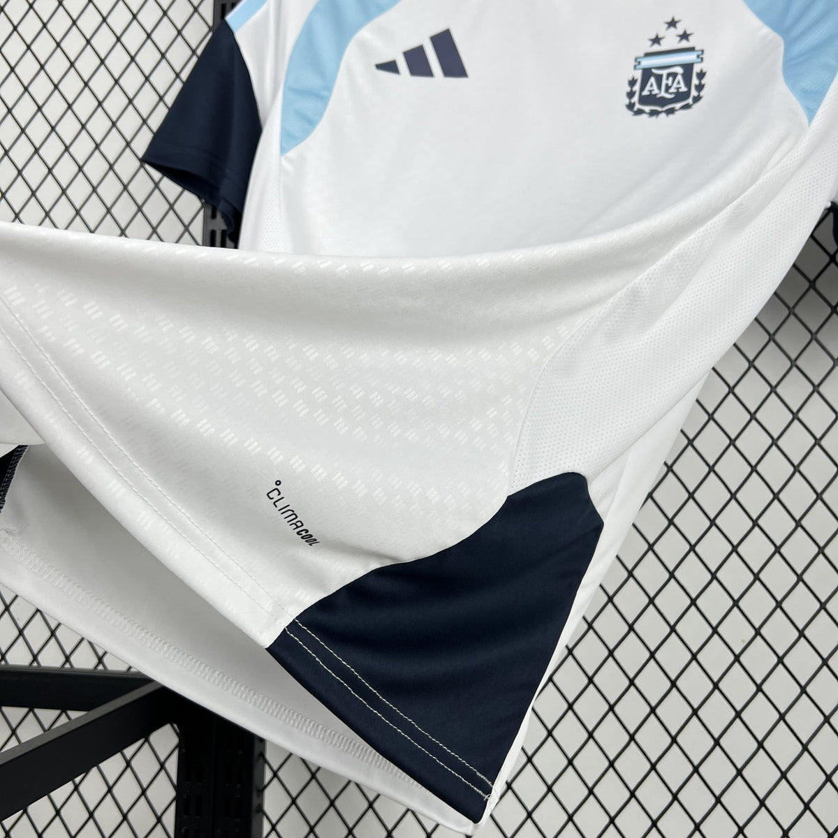 Maillot Argentine Pré-Match Blanc – Coupe du Monde 2026