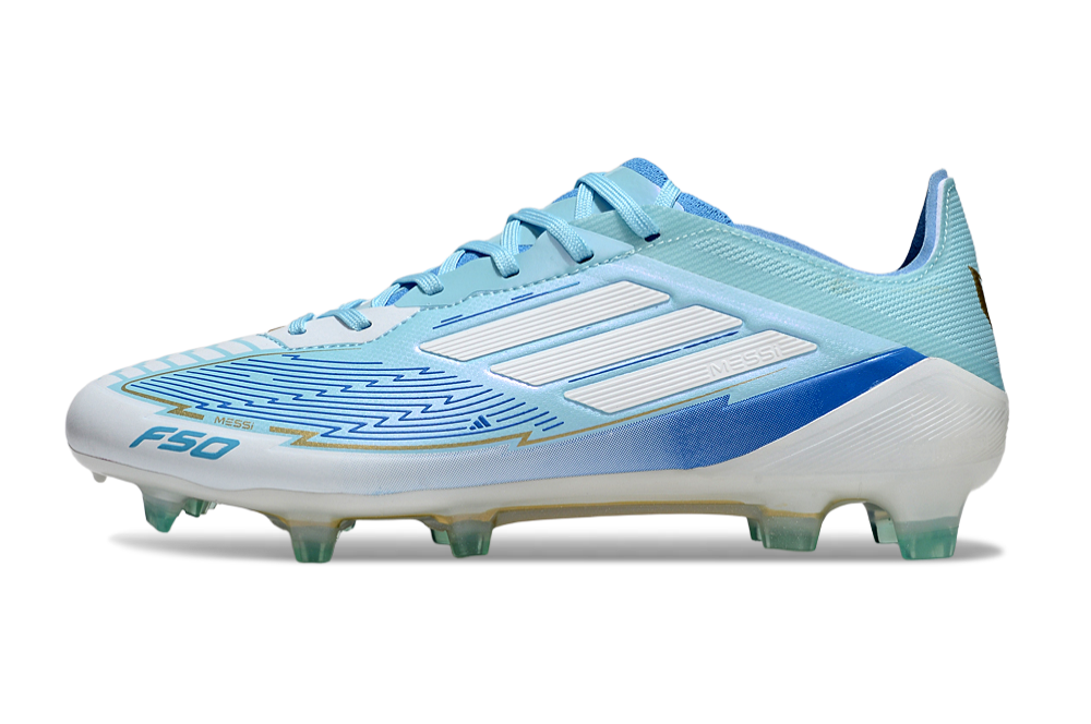 Crampons Adidas F50 TF Messi Bleu