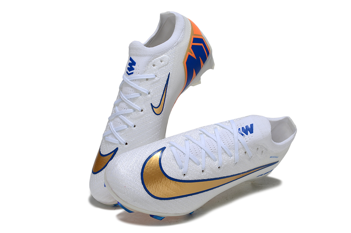 Crampons Nike Air Zoom Mercurial Vapor XVI Elite Blanc/Doré